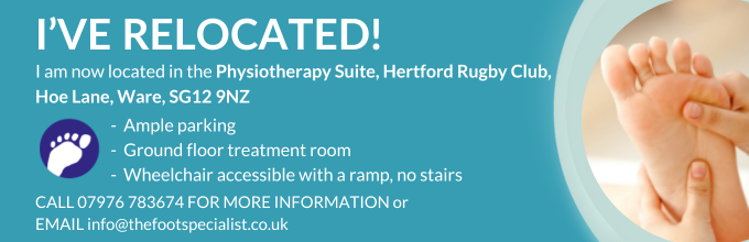 I've relocated to the Physiotherapy Suite at Hertford Rugby Club